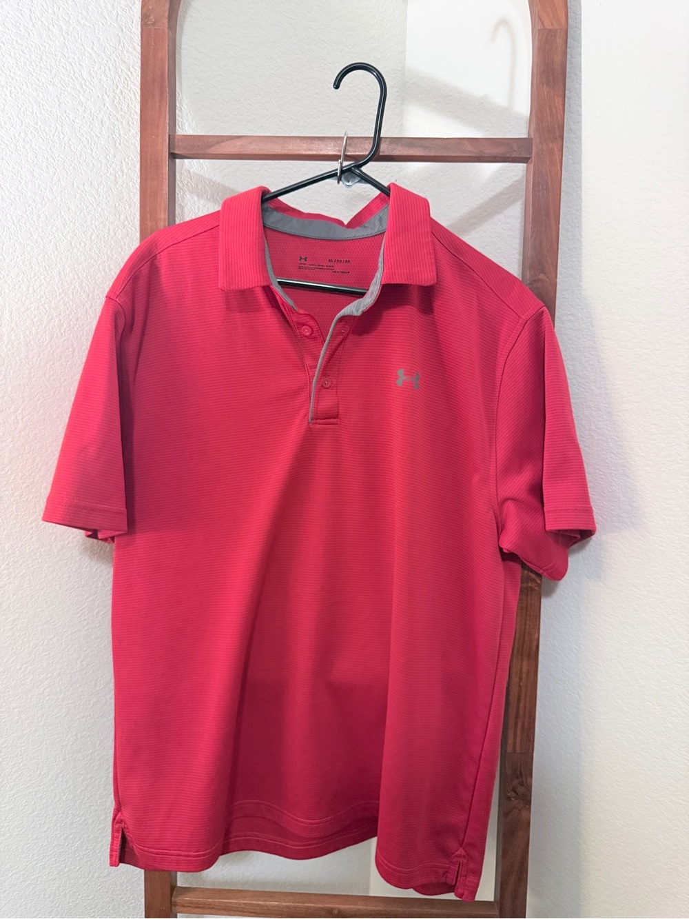 Under Armour Men’s Loose Fit Heatgear Red Performance Polo Shirt